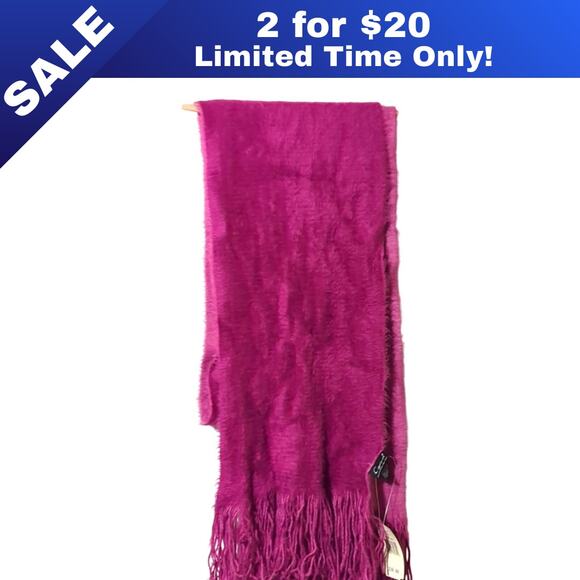 [Sale: 2 for $20!] New! Acrylic Scarf with Fringe - Picture 1 of 7